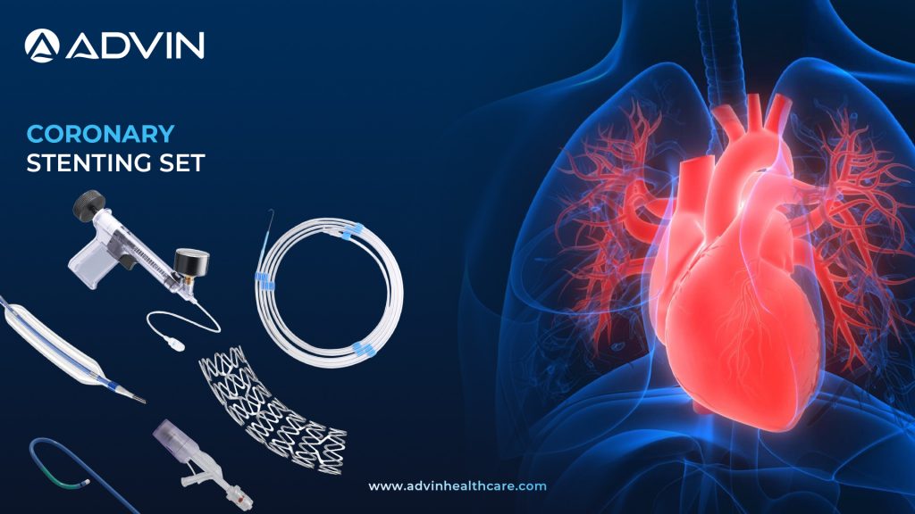 Coronary Stenting Set – Essential Cardiac Care Kit for Coronary Angioplasty and Stenting Procedures