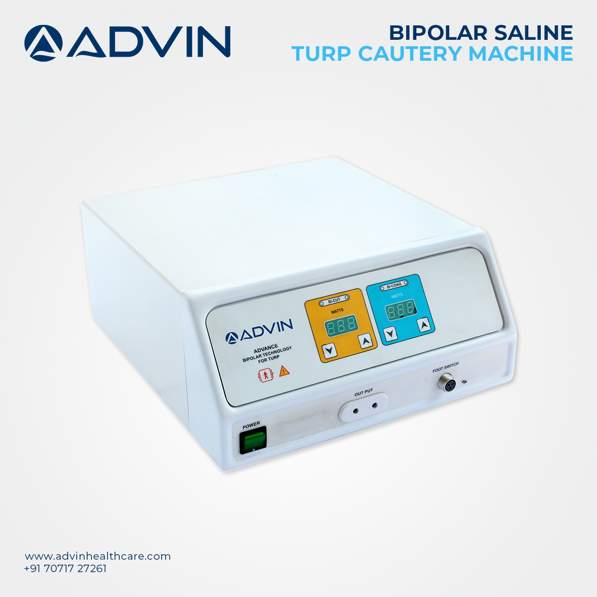 Bipolar Saline TURP Generator – Advin BI TUR+
