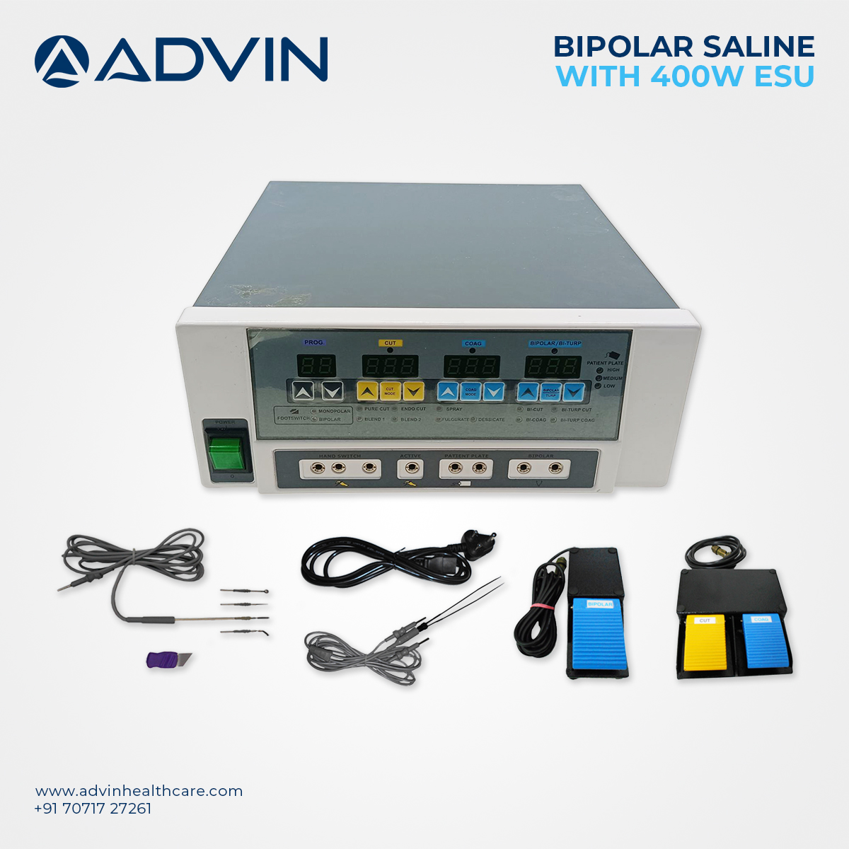 Bipolar Saline With 400W ESU (Advin BI TURP + ESU)