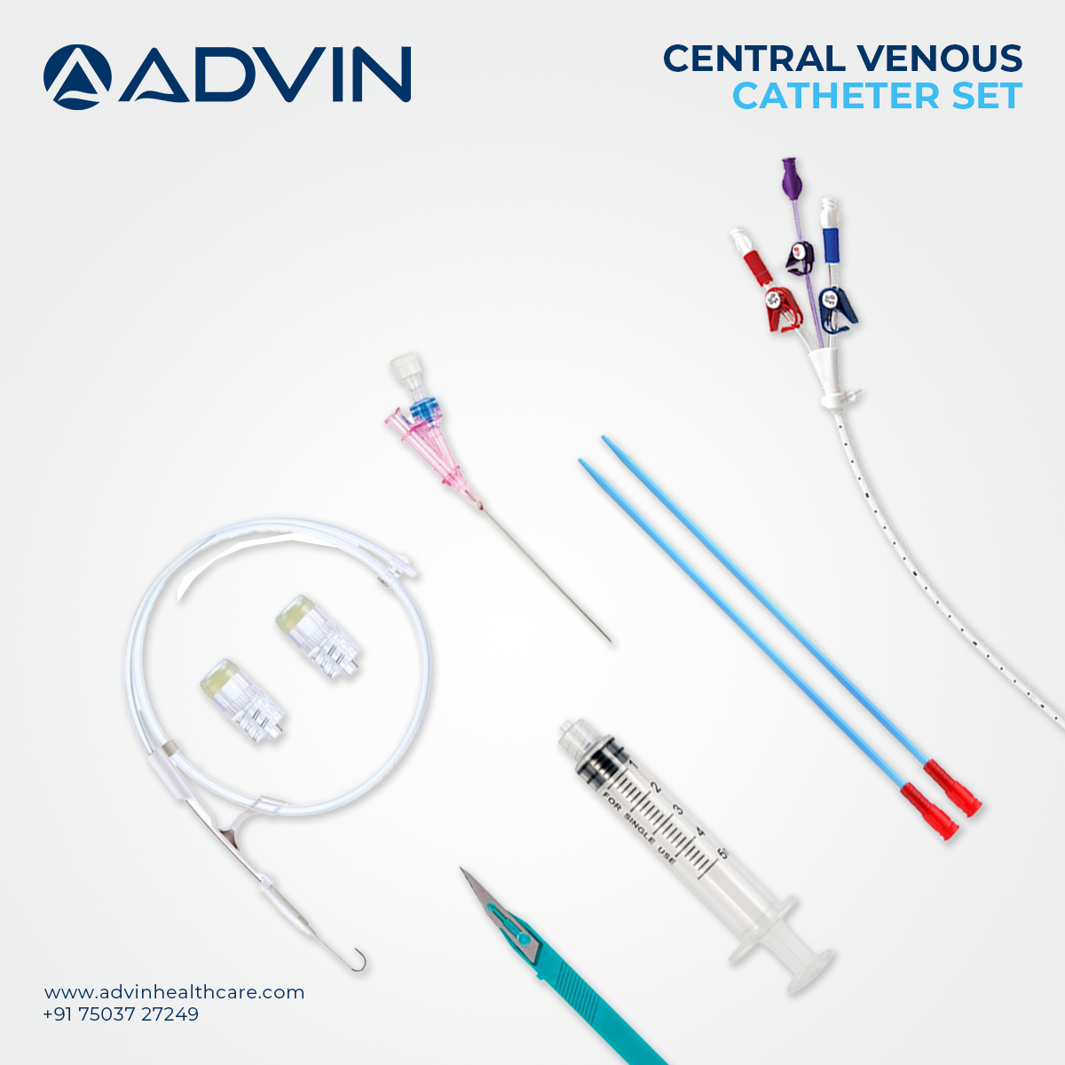 Central Venous Catheter (CVC) Set