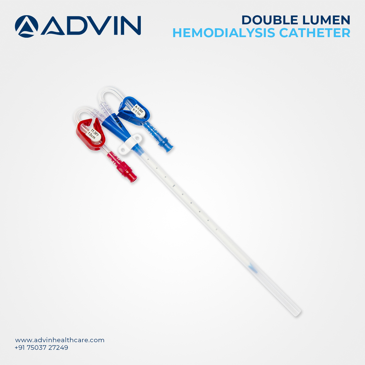 Double Lumen Hemodialysis Catheter