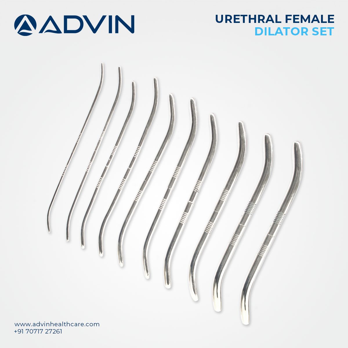 Female Urethral Metal Dilator SET