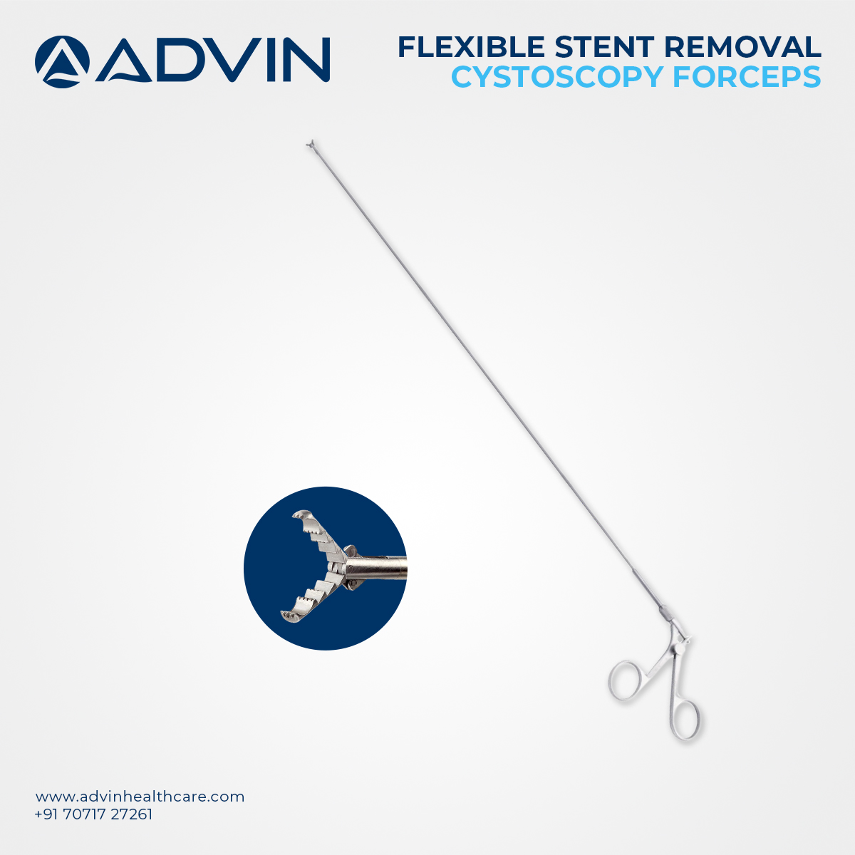 Cystoscope Flexible Stent Removal Forcep