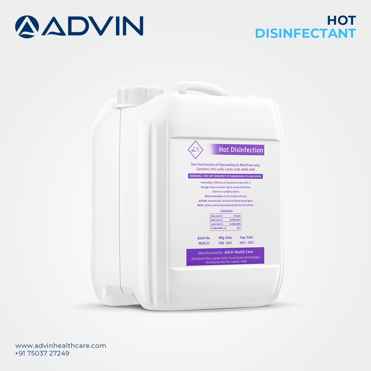 Hemodialysis Machine Terminal Disinfectant