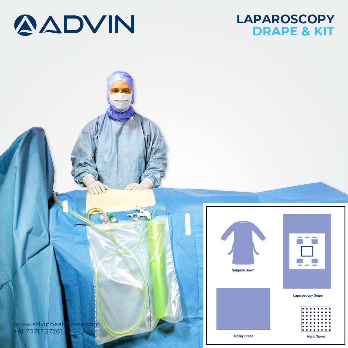 Laparoscopy Drape & Kit