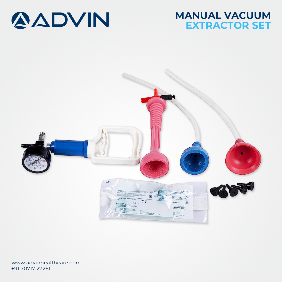 Manual Vacuum Extractor Set